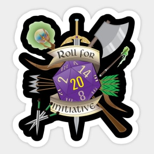 Roll For Initiative Sticker